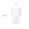 Simple Designs 14" Glass Table Lamp with White Fabric Shade